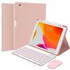 QYiiD Backlit Keyboard Case for iPad mini 7 (2024) & Mini 6 (2021), Magnetically Detachable Wireless Keyboard Mouse, Smart Folio with Pencil Holder for iPad mini 7th 6th Generation 8.3", Pink view 1