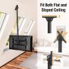 ELIVED Ceiling TV Mount for Most 37-75 Inch TVs, Height Adjustable Full Motion Ceiling Mount for Flat Pitched Roof, Hanging TV Bracket Swivel and Tilt, Holds up to 110 lbs, Max VESA 600x400mm YD3016 view 3