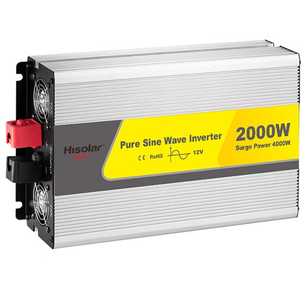 1000W,1200W,1500W,2000W,3000W Pure Sine Wave Power Inverter,DC 12V /24V to AC 110V/220V Car Inverter, with USB Port & AC Outlets (GFCI),for RV Truck Car Travel Camping ,2000W-12vto220V
