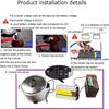 1000W,1200W,1500W,2000W,3000W Pure Sine Wave Power Inverter,DC 12V /24V to AC 110V/220V Car Inverter, with USB Port & AC Outlets (GFCI),for RV Truck Car Travel Camping ,2000W-12vto220V view 4