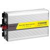 1000W,1200W,1500W,2000W,3000W Pure Sine Wave Power Inverter,DC 12V /24V to AC 110V/220V Car Inverter, with USB Port & AC Outlets (GFCI),for RV Truck Car Travel Camping ,1500W-24Vto220V view 1
