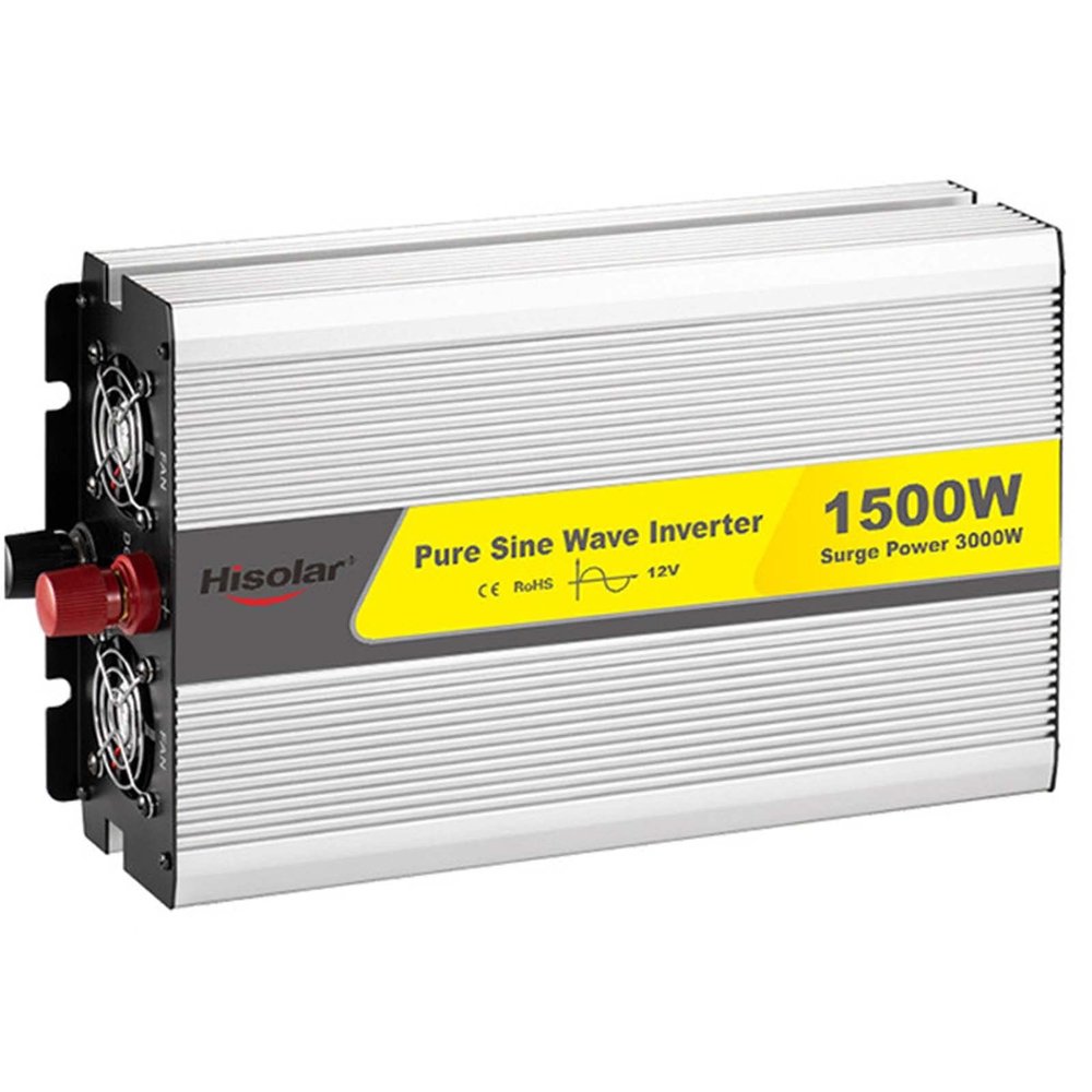 1000W,1200W,1500W,2000W,3000W Pure Sine Wave Power Inverter,DC 12V /24V to AC 110V/220V Car Inverter, with USB Port & AC Outlets (GFCI),for RV Truck Car Travel Camping ,1500W-12vto220V