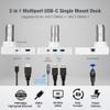 AceProAV 5 in 1 Multiport USB C Single Mount Dock for AVLT-DM42-1 and AVLT-DM40-1, USB-C Docking Station, HDMI 4K60Hz, USB-A 5Gbps, Ethernet, 100W PD - White view 2