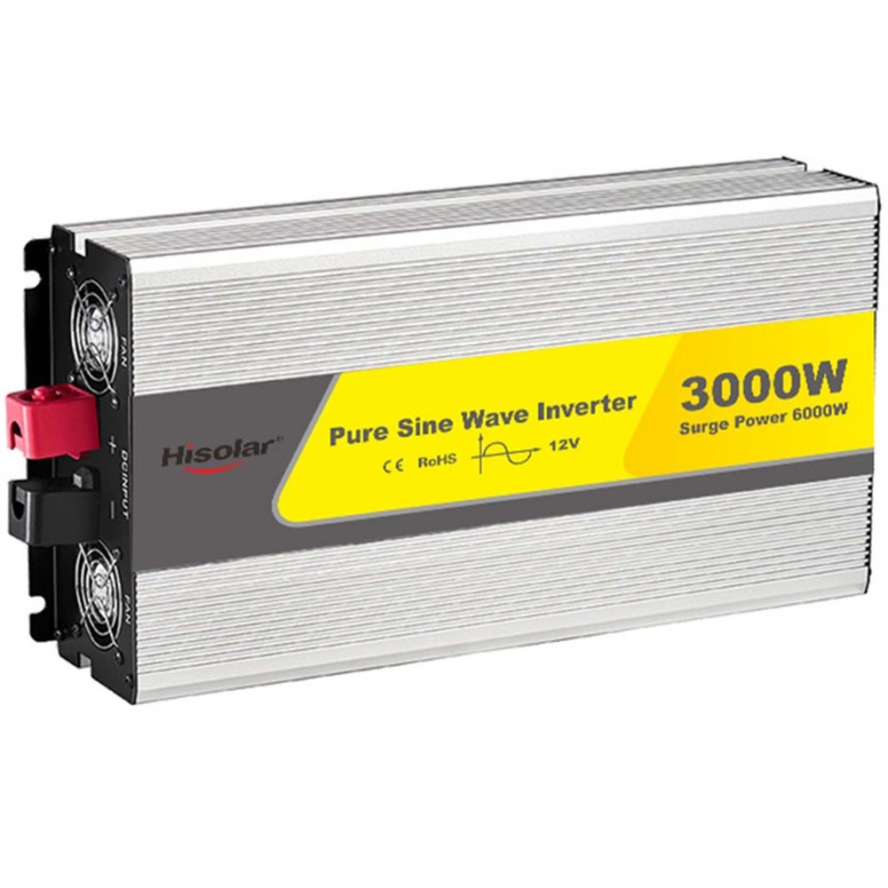 1000W,1200W,1500W,2000W,3000W Pure Sine Wave Power Inverter,DC 12V /24V to AC 110V/220V Car Inverter, with USB Port & AC Outlets (GFCI),for RV Truck Car Travel Camping ,3000W-24Vto220V