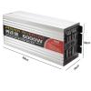 3000W 4000W 5000W 6000W Heavy Duty Pure Sine Wave Power Inverter,DC 12V 24V to AC 110V 220V Car Inverter,with LCD Display,for RV Truck Car Solar System Travel Camping,6000W-12vto220V view 2