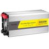 6000W Power Inverter Pure Sine Wave Inverter 12v/24V to 110v 220v Car Inverter Outdoor Emergency Power Supply with 1 USB Port and LCD Display Dual Cooling Fans,12vto110V view 1