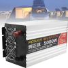 3000W 4000W 5000W 6000W Pure Sine Wave Power Inverter DC 12V 24V to 110V 220V AC Car Converter,for CPAP RV Car Solar System Emergency,5000W-24Vto220V view 1