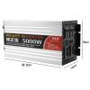 3000W 4000W 5000W 6000W Pure Sine Wave Power Inverter DC 12V 24V to 110V 220V AC Car Converter,for CPAP RV Car Solar System Emergency,5000W-24Vto220V view 2