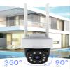 Cruiser 4MP 2.4G 5G Dual Band WiFi IP Camera Outdoor Human Detection Video Surveillance 2-Way Audio Color Night Vision AI Humanoid Tracking Sound & Light Smoke Alarm Security PTZ Camera view 3