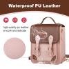 Cwatcun Camera Bag for Women, Retro Camera Crossbody Case, Vintage PU Leather Waterproof Camera Backpack, Lightweight Camera Handbag, Compatible with Canon/Nikon/Sony SLR/DSLR Mirrorless Camera, Lens view 4