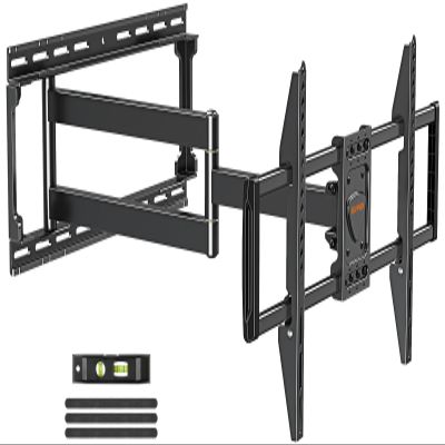 ELIVED Long Extension TV Mount for Most 37-75 Inch tv, Full Motion Wall Bracket with 29.5 inch Long Arm Articulating TV Wall Mount, Max VESA 600x400mm, Holds up to 88lbs, fits Wood Studs 12"-24".