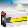 Pure Sine Wave Power Inverter 3000W/4000W/5000W/6000W 12v/24v to 110V/220v Solar Inverter Car Inverter with USB Charging Ports and 2 AC Outlets Car Charger,4000W-12vto110V view 1