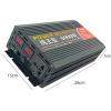 3000W 4000W 5000W 6000W Heavy Duty Pure Sine Wave Power Inverter,DC 12V 24V to AC 110V 220V Car Inverter,with LCD Display,for RV Truck Car Solar System Travel Camping,4000W-12vto220V view 2
