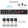 VPFET HDMI Extender Splitter Up to 165ft 1 in 4 Out Over Cat5e or 6 or 7 Repeater Balun Ethernet Sender Transmitter Receiver Support 1080p EDID Presets POC is Only Need TX Power for Work view 2
