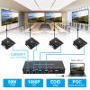 VPFET HDMI Extender Splitter Up to 165ft 1 in 4 Out Over Cat5e or 6 or 7 Repeater Balun Ethernet Sender Transmitter Receiver Support 1080p EDID Presets POC is Only Need TX Power for Work view 3