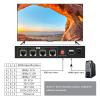 VPFET HDMI Extender Splitter Up to 165ft 1 in 4 Out Over Cat5e or 6 or 7 Repeater Balun Ethernet Sender Transmitter Receiver Support 1080p EDID Presets POC is Only Need TX Power for Work view 4