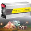 4000W,5000W,6000W Pure Sine Wave Power Inverter 12V/24V DC to 110V/120V AC Converter - Outdoor Emergency Power Supply with USB Charging Ports and 2 AC Outlets Car Charger,5000W-24Vto220V view 1