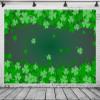 BELECO 10x8ft Fabric St.Patrick's Day Backdrop Irish Spring Shamrock Green Lucky Leaf Clover Saint Patricks Day Background for Baby Shower Birthday Party Decorations Newborn Kids Adults Photo Props view 4