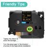NineLeaf Compatible for Brother P-Touch TZe-354 TZ-354 TZe354 TZ354 Gold on Black Label Tape 24mm 0.94 inch 1'' Laminated TZe TZ Tape for Ptouch PT-1400 1500 1500PC 1600 1960 Label Maker view 4