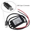 2pcs DC 12V/24V to 5V USB C Buck Converter 3A 15W Step Down Converter Voltage Regulator Waterproof Power Adapter for Raspberry Pi 4 Cellphone Car view 4