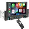 6.2 inch Car Radio Bluetooth Single Din Compatible with CarPlay & Android Auto Multimedia Player Support Handsfree/3USB Port/FM/Radio/Mirror Link view 1