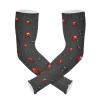 Dussdil Red Ladybugs Gardening Arm Sleeves Water on Dark Ladybird Farm UV Sun Protection Cooling Arm Sleeves for Garden Farm Women Men with Thumb Hole view 2