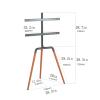 SISWIM TV Mounts Universal TV Stand TV Stand Home Floor-to-Ceiling Universal Removable TVs Stand Office Conference Room Living Room LCD Display Bracket''32-65'' TV Stand TV Wall Mount (Color : 1) view 2