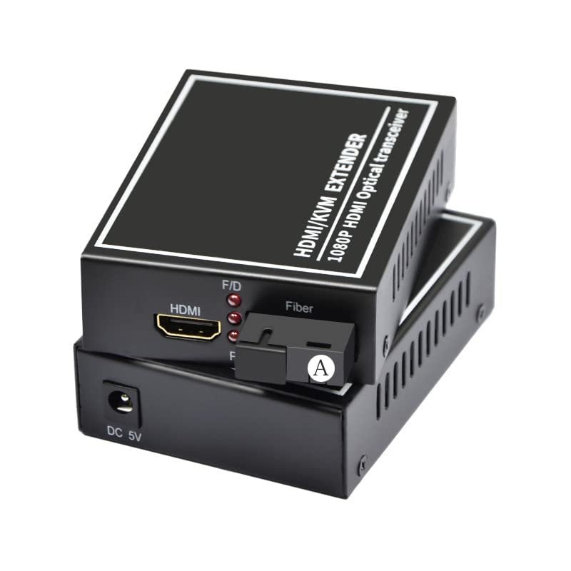 1pair 1080P HDMI Fiber Optical Converters for 1-Channel Video Fiber Transceiver Fiber Optic Video Extender