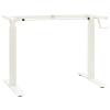 Tidyard Manual Height Adjustable Standing Desk Frame Hand Crank Steel Frame White for Computer Desk, Console Table, Writing Table, Dining Table view 1