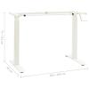 Tidyard Manual Height Adjustable Standing Desk Frame Hand Crank Steel Frame White for Computer Desk, Console Table, Writing Table, Dining Table view 2