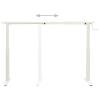 Tidyard Manual Height Adjustable Standing Desk Frame Hand Crank Steel Frame White for Computer Desk, Console Table, Writing Table, Dining Table view 4