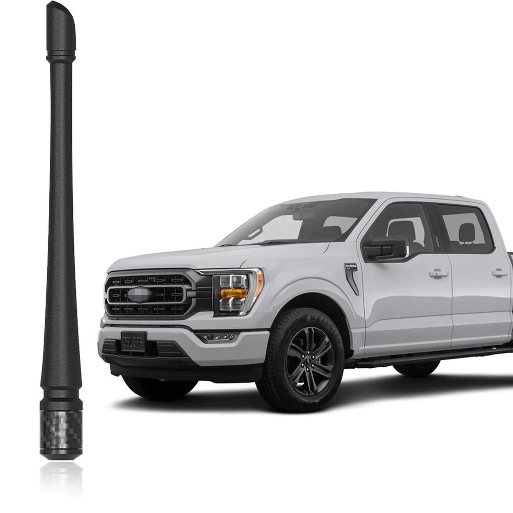 POSAID 7inch Antenna for Ford F150 2009-2023 Fexible Rubber Pickup Truck Antenna Replacement with Optimized FM/AM Reception