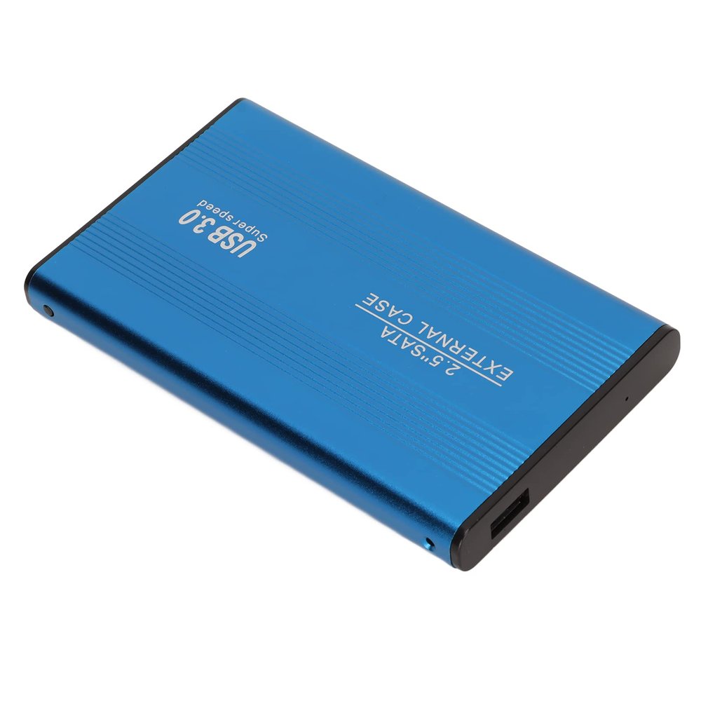 Shanrya USB 3.0 External Mobile Hard Drive Enclosure with 2.5 Connector (Blue)
