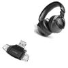 BoxWave Smart Gadget Compatible with JBL Club 700BT - AllReader SD Card Reader, microSD Card Reader SD Compact USB - Jet Black view 1