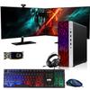 HP G3 Gaming Desktop PC, Intel Core i7 6th Gen, AMD RX 550 Graphics, 32GB RAM, 1TB SSD, MTG New 27 Inch Dual Monitor, RGB Keyboard Mouse, Headphone, Webcam, Windows 11 (Renewed) view 1