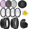 Ultimate Lens Kit for Rebel T3, T5, T5i, T6, T6i, T7i, EOS 80D, EOS 77D Cameras with EF-S 18-55mm is II STM Lens - Includes: 7pc 58mm Filter Set + 58mm Lens + Top Knotch kit view 1