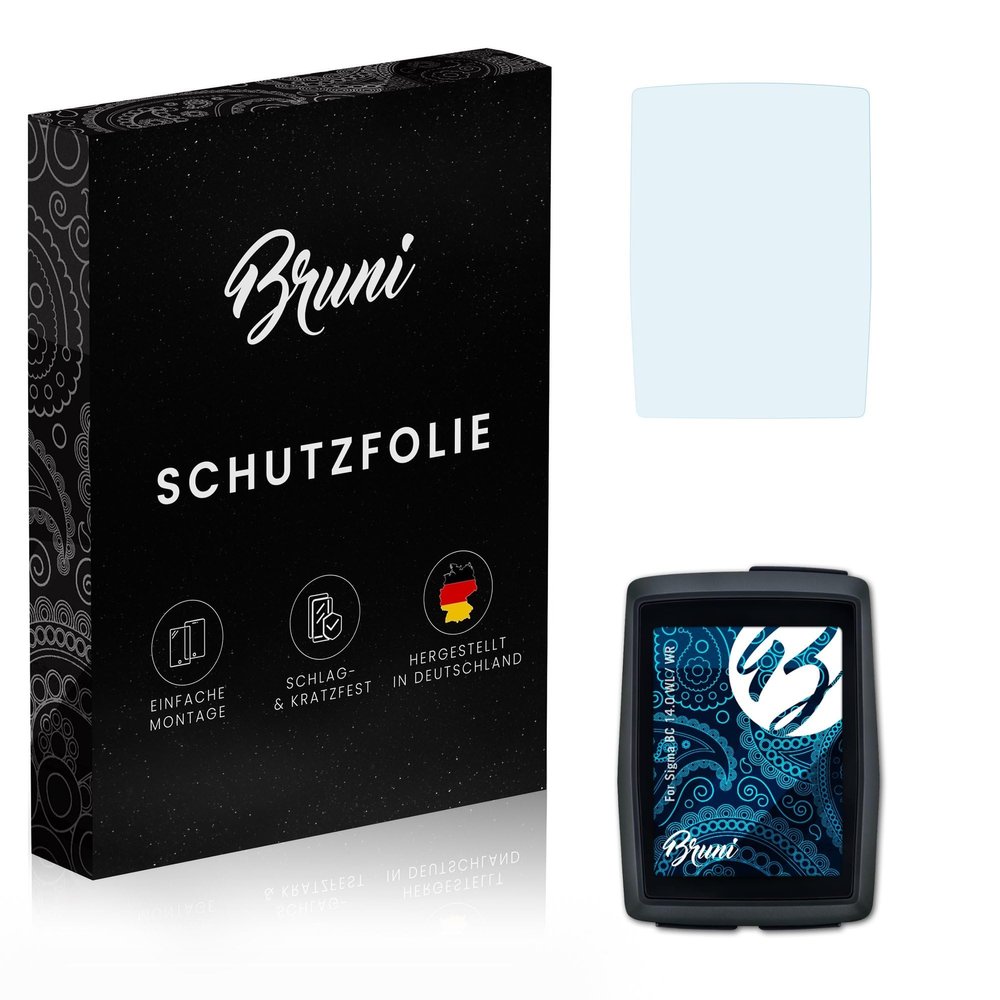 Bruni Screen Protector compatible with Sigma BC 14.0 WL/WR Protector Film, crystal clear Protective Film (2X)