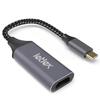 4K@60Hz USB C to HDMI Adapter Display Port to HDMI Adapter with Aluminum Shell & Braided Cable HDMI Converter Type C to HDMI Adapter, HDMI to usb c adapter HDMI Converter for MacBook/iMac/Galaxy S8/S9 view 1