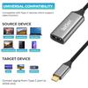 4K@60Hz USB C to HDMI Adapter Display Port to HDMI Adapter with Aluminum Shell & Braided Cable HDMI Converter Type C to HDMI Adapter, HDMI to usb c adapter HDMI Converter for MacBook/iMac/Galaxy S8/S9 view 3