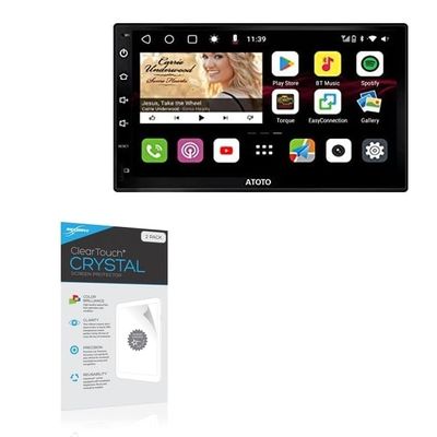 BoxWave Screen Protector Compatible with ATOTO S8 Premium Gen 2 (7 in) - ClearTouch Crystal (2-Pack), HD Film Skin - Shields from Scratches
