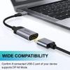 4K@30Hz USB C to HDMI Adapter Display Port to HDMI Adapter with Aluminum Shell & Braided Cable HDMI Converter Type C to HDMI Adapter, HDMI to usb c adapter HDMI Converter for MacBook/iMac/Galaxy view 2