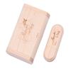 10 Pack 64GB Custom USB Flash Drive Personalized Logo,Wooden USB Pendrive with Box, Wood USB Thumb Drive Memory Stick Free Customize Company Wedding Photography Vedio Logo (10 Pack 64GB) view 3