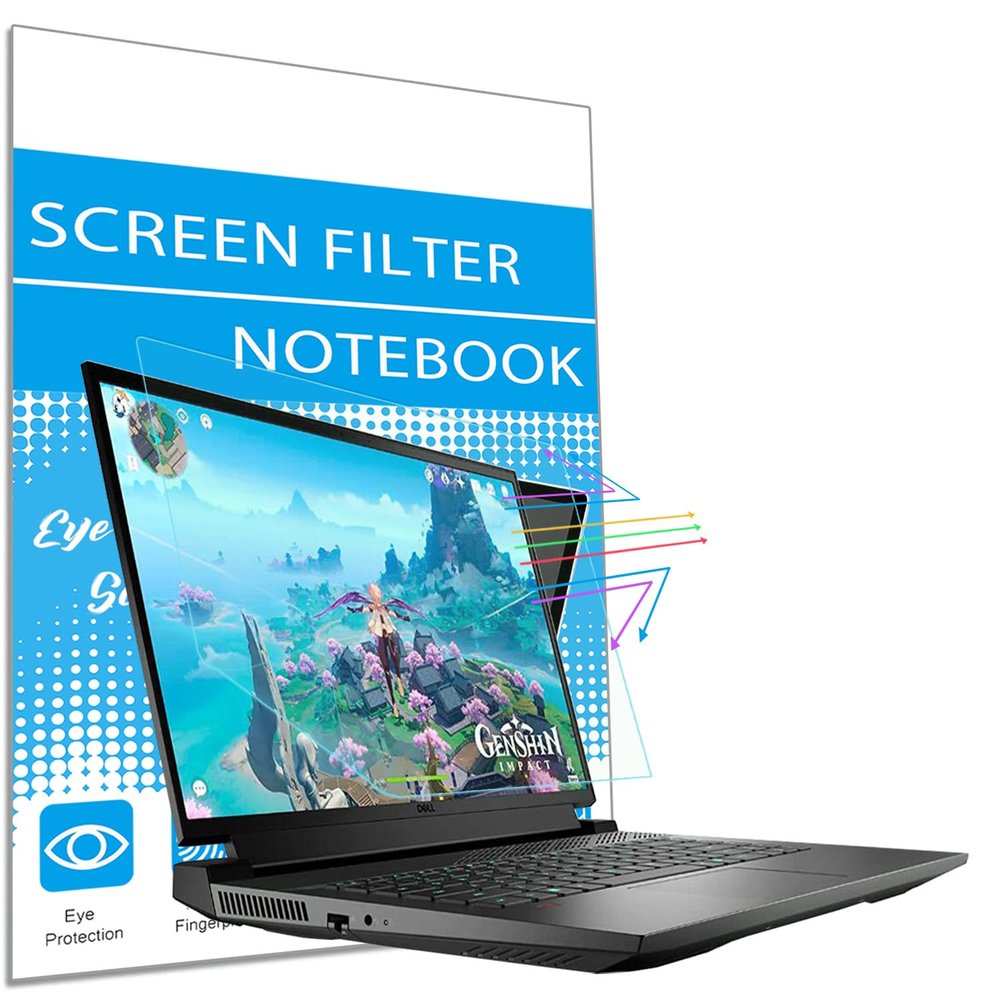 2 Pack Anti Blue Light Screen Protector for Dell G16 7630 7620 16" /Dell Inspiron 7640 7635 7630 7610 7620 16" /Vostro 7630 7620 16 inch Laptop, Eye Protection Blue Light UV Glare Blocking Filter