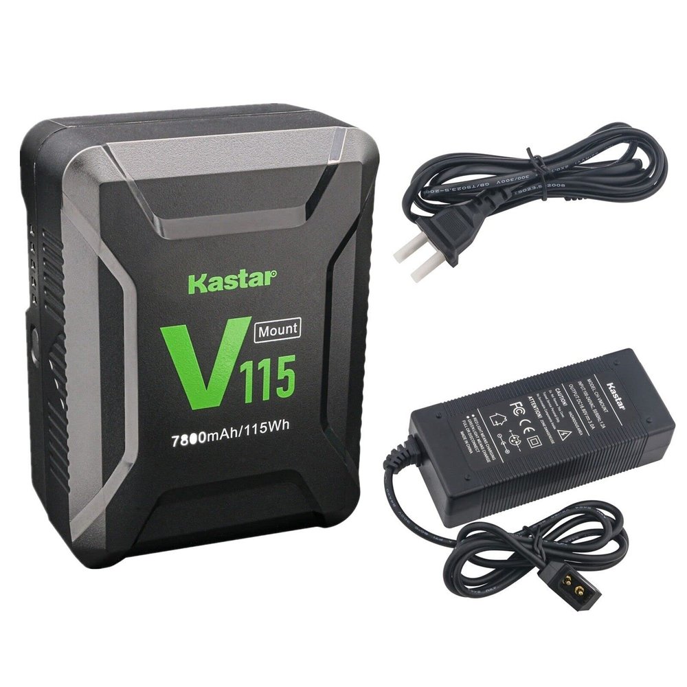 Kastar 1-Pack Battery and D-Tap Charger Replacement for NEEWER BP-V95, Came-TV MINI-99, AndyCine A-VM-95, Z Cam E2-S6 with OSEE 3000 Nit T7 Monitor, Led Studio Lights, Video Lights, Monitors