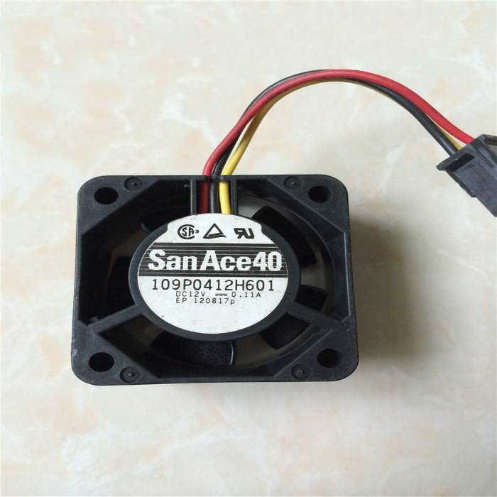 109P0412H601 DC12V 0.11A 4020 4cm 3-Wire Cooling Fan