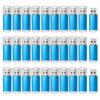 RAOYI 100 Pack 1GB 1G USB Flash Drive USB 2.0 Memory Stick Bulk Thumb Drive Pen Drive Jump Drive-Blue view 1