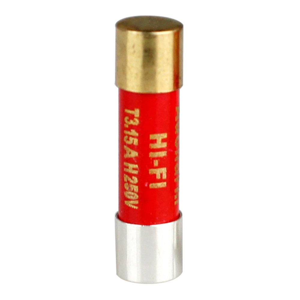 NOVOCE 1pcs Fever Grade Single Crystal Pure Silver Nano Fuse Fuse Gold-Plated Cap Audio Amplifier Fuse 5x20mm/6x32mm (Color : 3.15A 5x20mm)