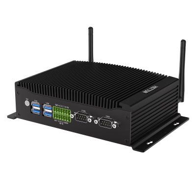 HISTTON Industrial PC Core i7-10810U, 16GB RAM 256GB M2. SSD, Industrial PC with 2 RS232/485 COM, Dual HD + DP 4K Triple Display, 2 LAN, 6 USB, GPIO, Wifi, BT4.2, Mini PC Windows 11 Pro, support Linux