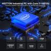 HISTTON Industrial PC Core i7-10810U, 16GB RAM 256GB M2. SSD, Industrial PC with 2 RS232/485 COM, Dual HD + DP 4K Triple Display, 2 LAN, 6 USB, GPIO, Wifi, BT4.2, Mini PC Windows 11 Pro, support Linux view 2