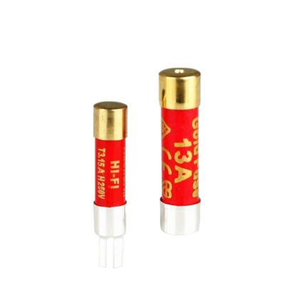 NOVOCE 1pcs 5x20 Sound Rhyme Fever Grade Single Crystal Sterling Silver Nano Fuse Audio Power Amplifier Socket Tube Slow Melting (Color : 5x20 15A)